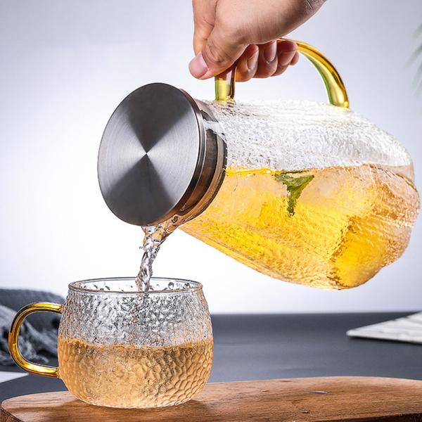 Кувшин холодильника потека свободный стеклянный, бутылка с водой Карафе Споут доказательства расслоины