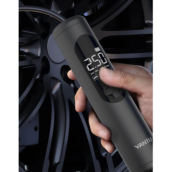 YANTU A23 Portable Wireless Rechargeable Tire Inflator 12V Electric Automatic Silent