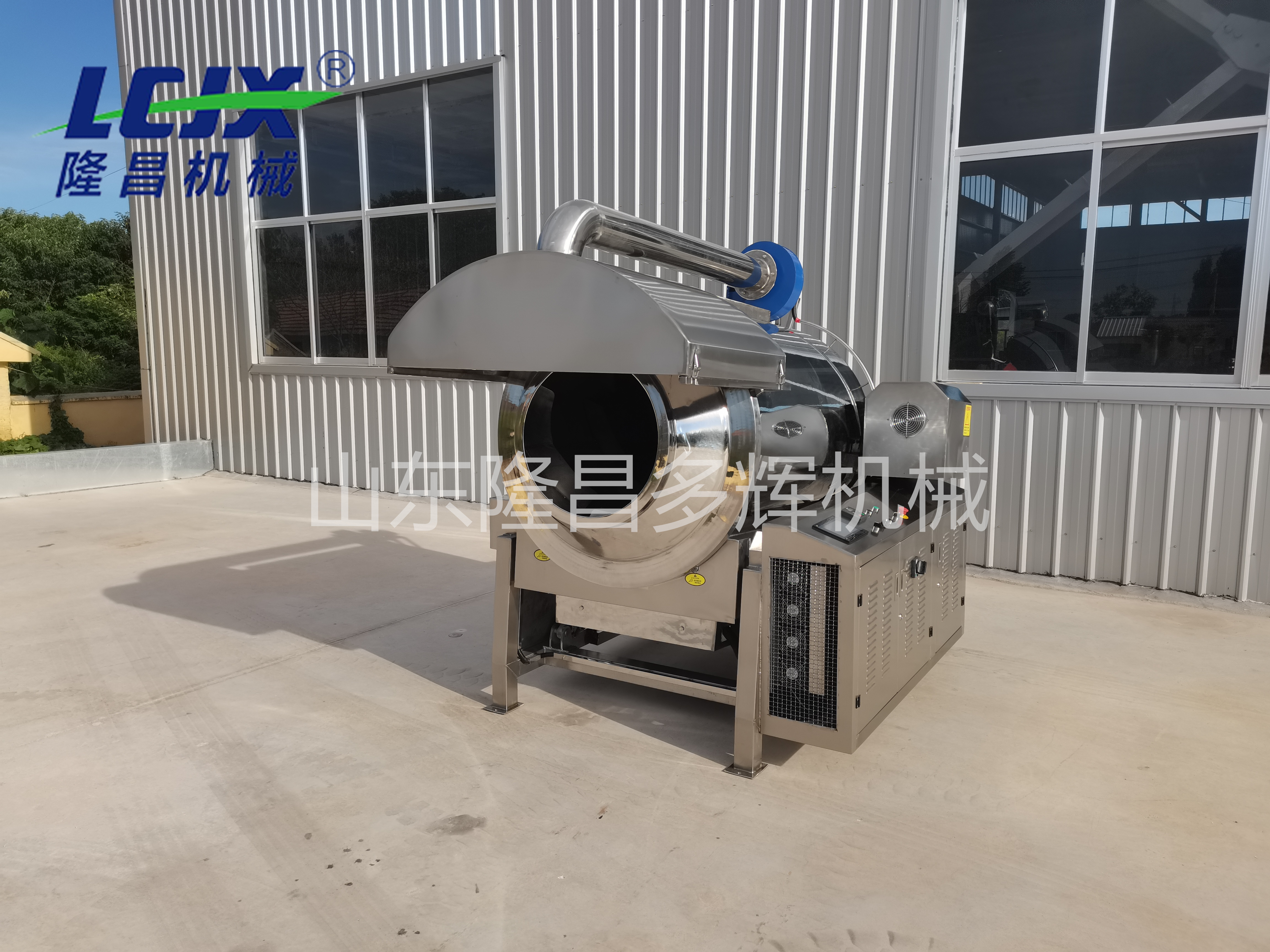 SUS304 Commercial Nuts Roasting Machine Gas Heating Chestnut Roaster Adjustable Speed