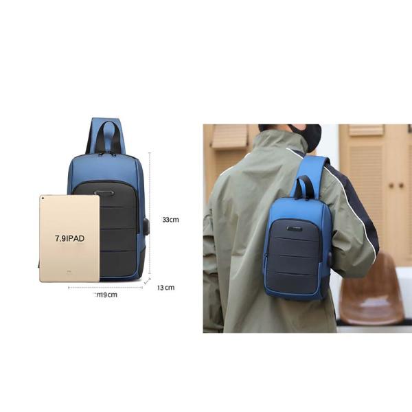 Sacs à dos pour hommes étanches à l'eau avec USB