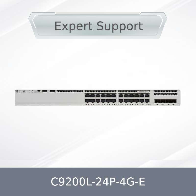 C9200L-24p-4G-E Cisco Catalyst 24 Ports Poe Layer3 Gigabit Ethernet géré 4 Ports SFP Commutateur réseau empilable C9200L-24p-4G-E