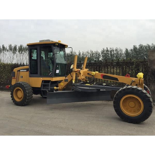 100HP Small Motor Graders With Articulated Frame High Travelling Speed