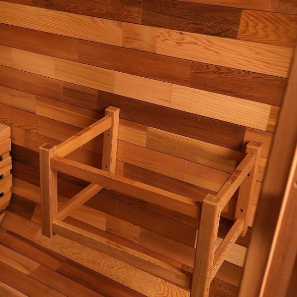Large Size Solid Wood Electric Stove Outdoor Cube Steam Sauna Room For Backyard