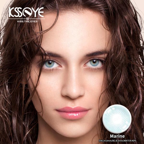 KSSEYE Lightly Tinted Daily Colored Contacts For Cosplay Costume Wedding