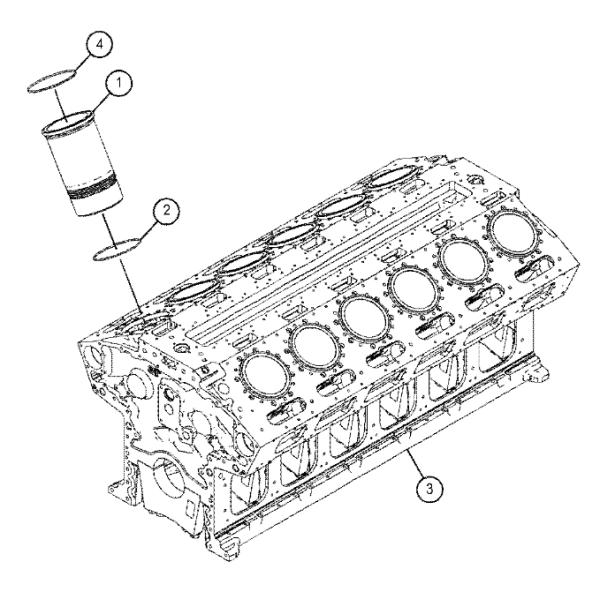 2117826 211-7826 3508 3512 3516 Engine Cylinder Liner For Generator Set Repair