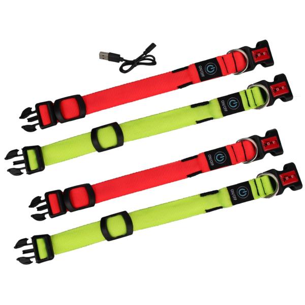 C903 Hot Sale New Pet Product High Quality Usb Battery Custom Ties Motion LED  Light Dog Collar for Pets