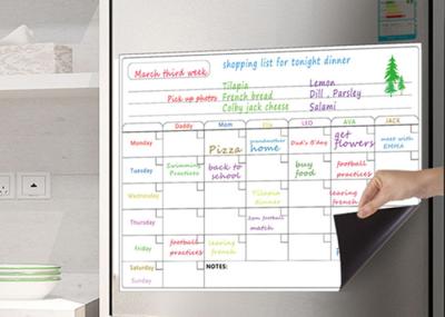 Monthly Planner Refrigerator 17X12 Inch Magnetic Perpetual Calendar Custom Magnetic Notepads