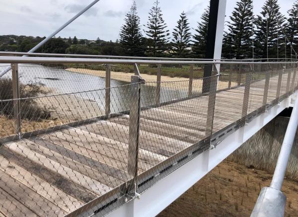 Balustrade Stainless Steel Wire Rope Mesh X Tend AISI304 Materials Mesh Aperture :150mm*150mm*2.70mm