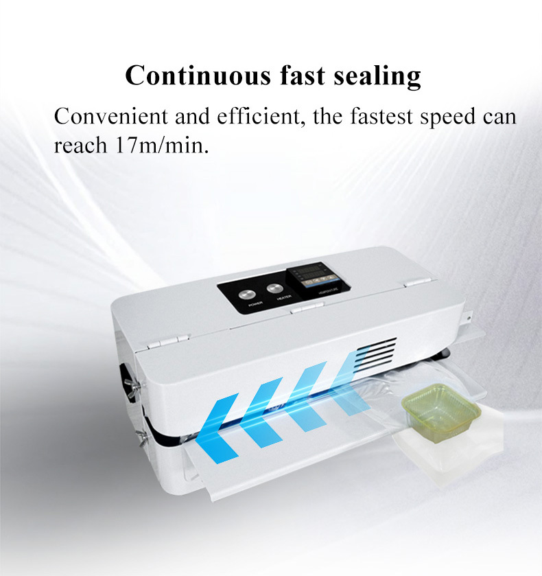 Continuous Band Plastic Coffee Bag Food Packaging Vacuum Bag Sealer