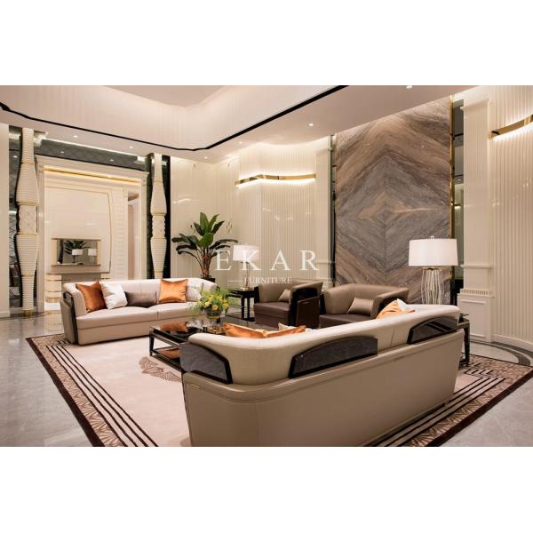 Couch Living Room Recliner Set Modern Leather Sofa W008SF