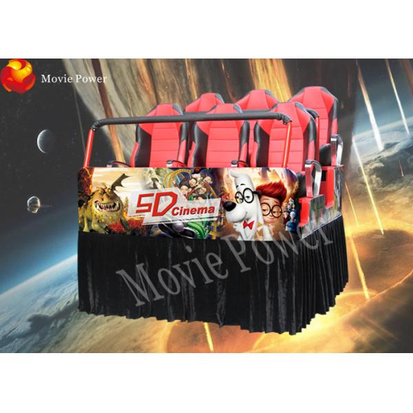 Professional 2.25KW 6/9/12 Chairs 5D Movie Theater With Free Movies