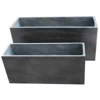 Rectangle Reinforced Clay Planter For Flower And Green Plant Arrangement