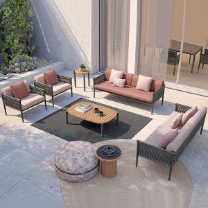 Villa Courtyard Garden Rattan Chair End Outdoor Garden Furniture with Simple Style