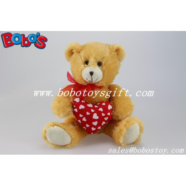 Valentines Day Gifts Plush Teddy Bear With Red Heart Pillow