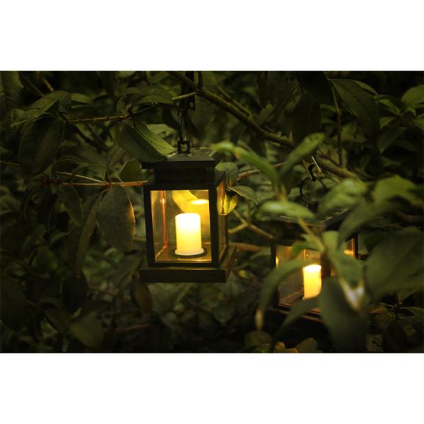 RoHS Decorative 2V LED Solar Landscape Light 20LM Solar Candle Lanterns For Party