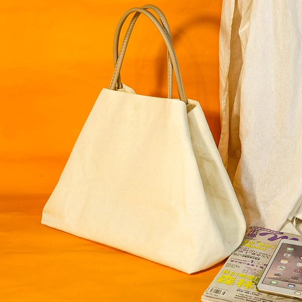 A placa de couro 8oz do punho reciclou o algodão Tote Bags