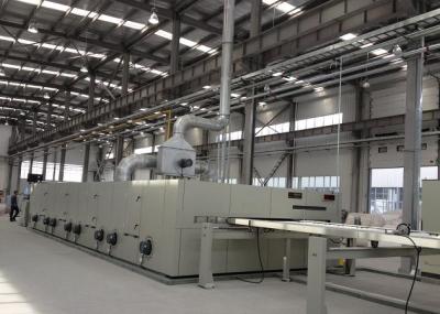 Tensione o gás livre da máquina de revestimento de Stenter de matéria têxtil aquecido/completamente inversor controlado