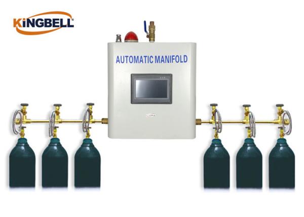 Automatic Medical Gas Manifold PLC Control Brass Gas Type Oxygen