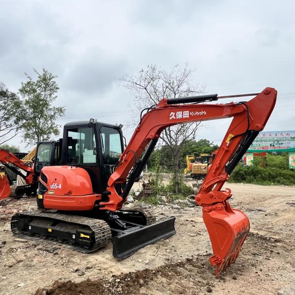 Japan Original U55 Used Kubota Excavators Kubota Excavator With Rubber Tires