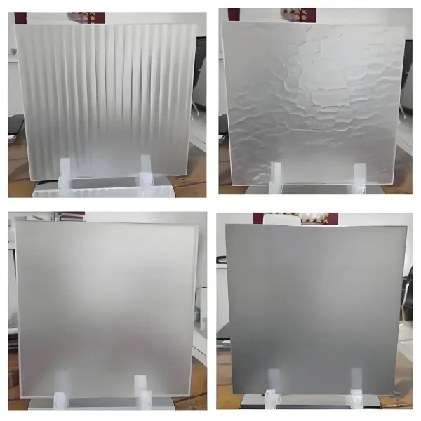 Elegant Oil Sand Decorative Glass Panel For Home Office Interior Application