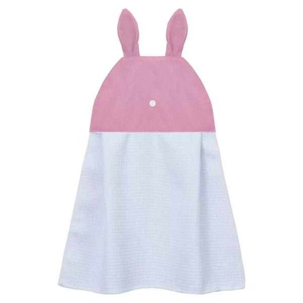 Creative Waffle Polyester Hand Towels For Sublimation With Rabbit Ear