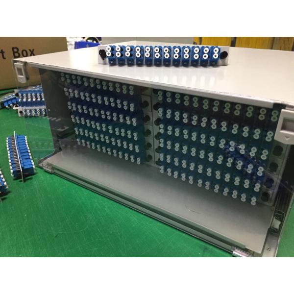 Rack Mount Industrial Fiber Optic Patch Panel Modularity For Mix Connection