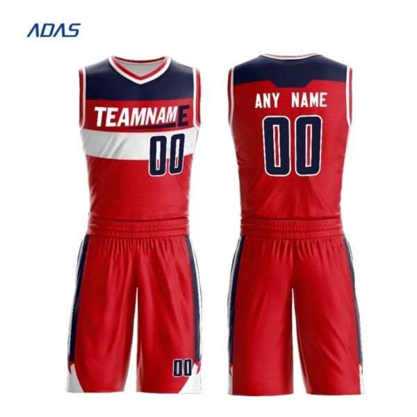 Full Sublimation Basketball Jersey  Practice Reversible basketball sets