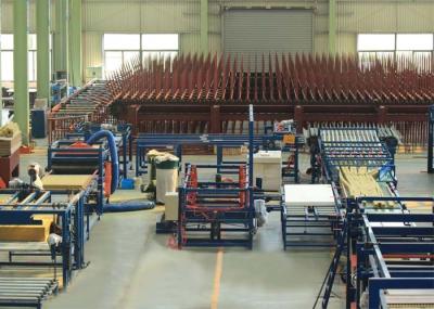 Wall Roof Tile Sawing PU Sandwich Panel Line 3 - 8m / Min High Efficiency