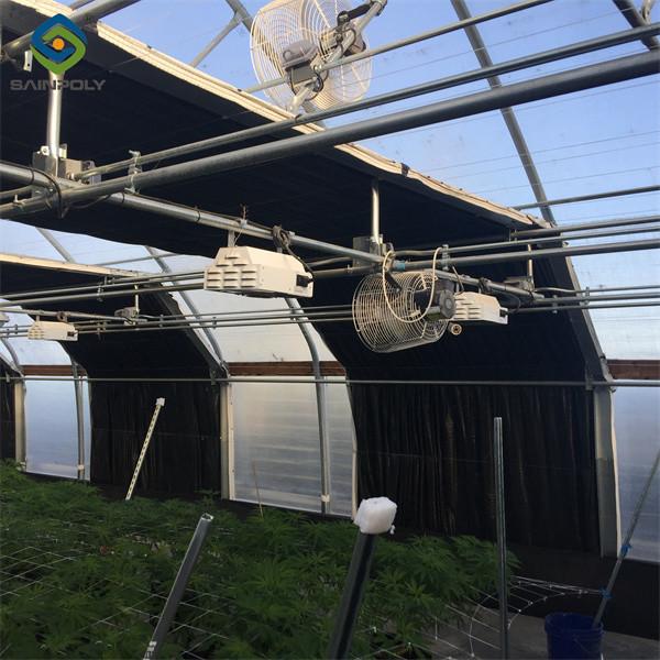 Système moderne populaire de coupure d'électricité Serre pleine obscurité avec systèmes