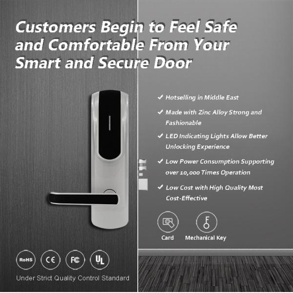 Замки гостиницы РФИД электронные, электронный дом запирают большую емкость данных