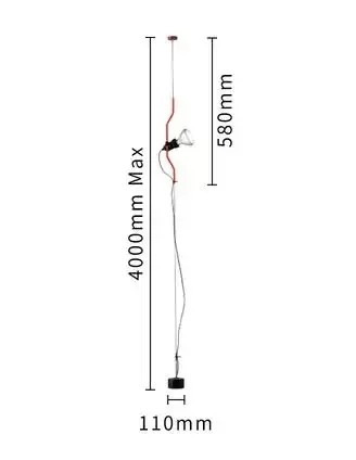 Italian Parentesi Pendant Lamp for Bedroom Bedside Lamp（WH-AP-663）