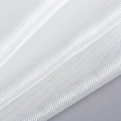 Roupa tecida planície branca da fibra de vidro da cor para o material composto