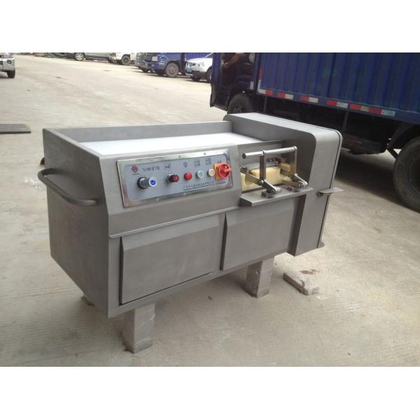 Cooked Cube Chicken / Fresh Meat Dicing Machine High Speed 500-600kg/H