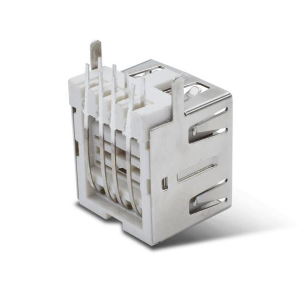 Durable Dual Row USB A Female Connector 2.0 Jack For Power Bank