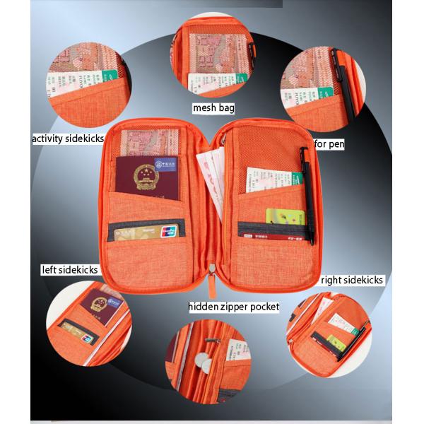 Travel abroad passport folder bag multi-function certificate bag travel card travel ticket bag protective cover bags