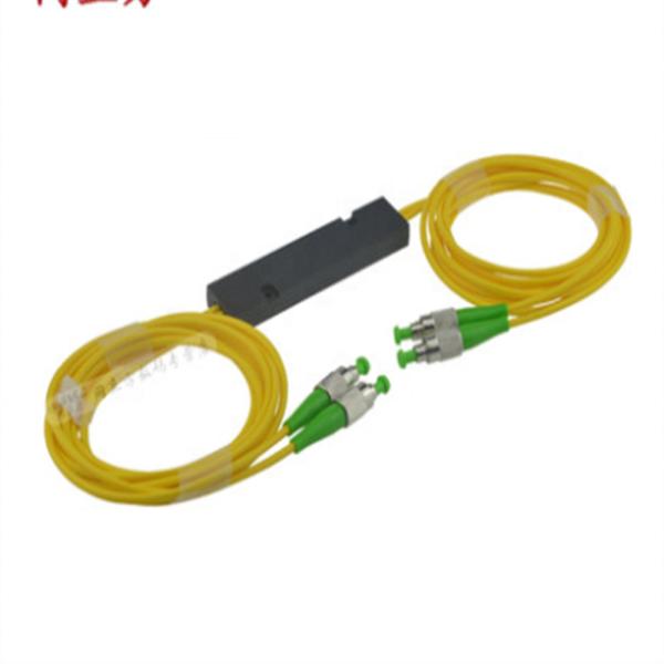 Steel Tube 1x2 Optical Splitter , Bare PLC Splitter With SC / APC Connector