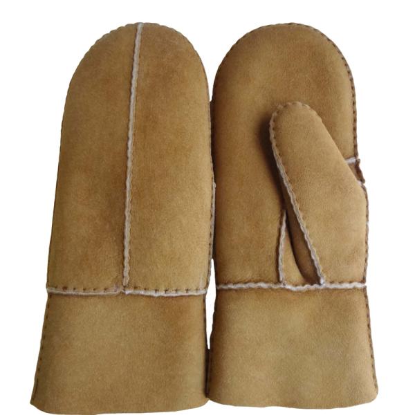 Classic Style Spanish Merino Double Face leather gloves mittens