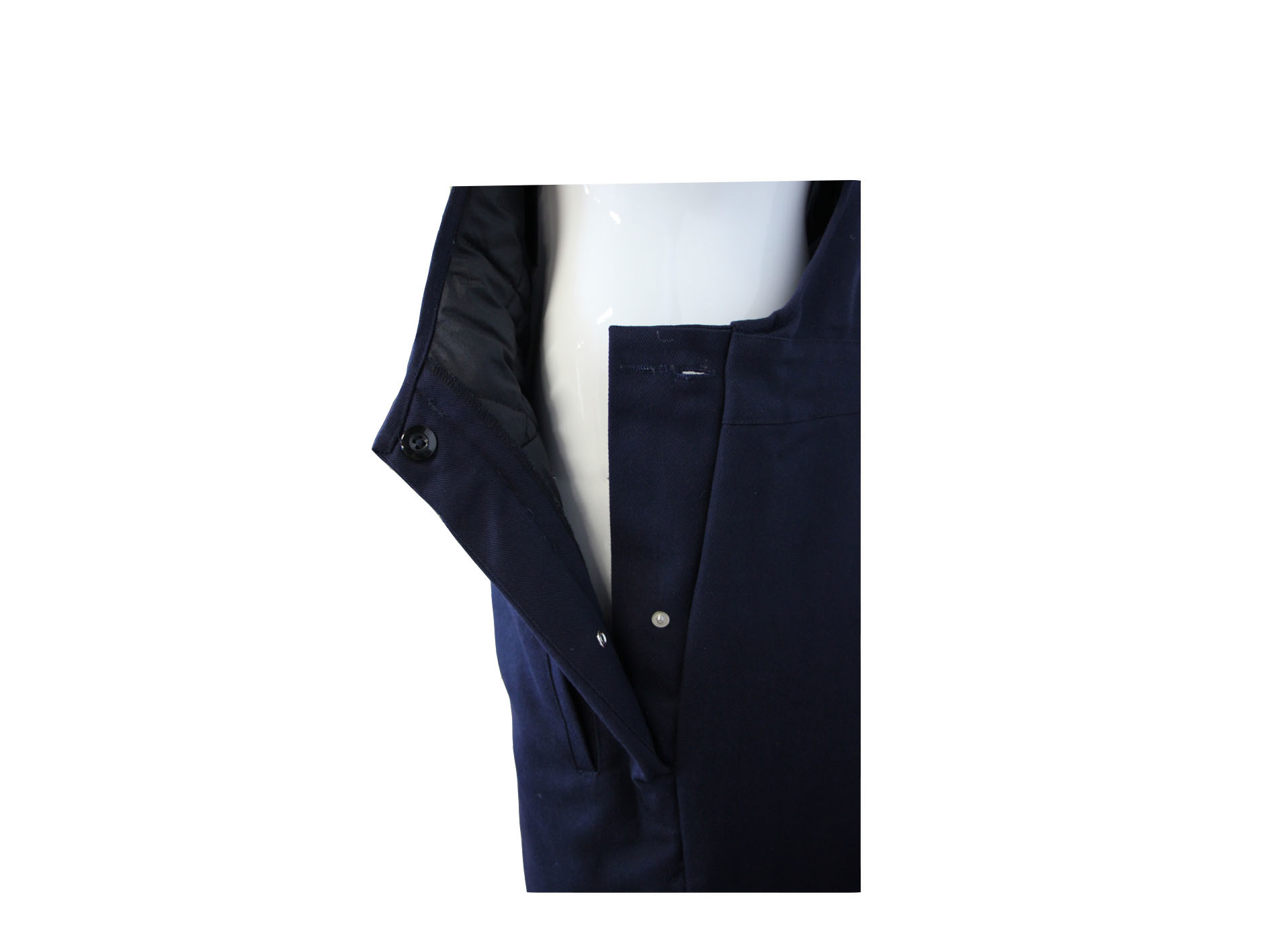 Хлопок 320GSM выстегал прозодежды Bib Workwear 3M 9910 серебряных отражательных прокладок