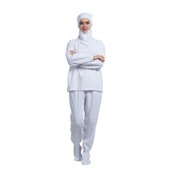 Cleanroom ESD Underwear Hooded 10e6-10e9 Ohm Polyester Pongee