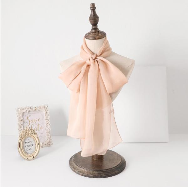 Wholesale Custom  Scarves Print Silk  Fabric Infinity Scarf for Women