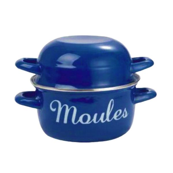 Non Stick Carbon Steel Enamel Mussel Set Casserole Pot Multi Function Customized Logo
