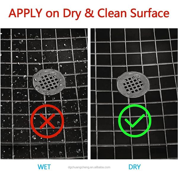 Membrane Fabric Shower Drain Easy operation filter mesh sticker Non-woven floor drain paste Fabric Shower Drain Hair Catcher
