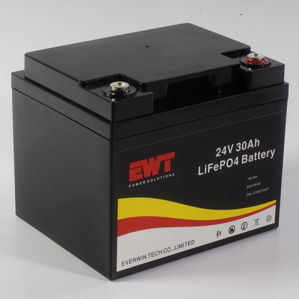 Bateria recarregável de lítio ferro fosfato 24V 30AH LiFepo4