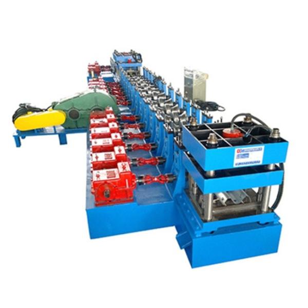 13 Stations Highway Guardrail Roll Forming Machine 100mm Shaft Diameter