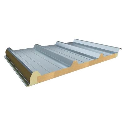 Modernização de isolamento de armazém Painel Sandwich de madeira de lã de rocha de design moderno com núcleo de espuma PU e XPS