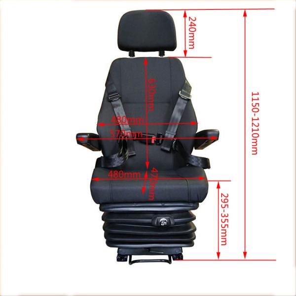 Electric Pumping Air Suspension Seat Coal Loading Vehicle Construction Equipment Seat