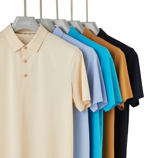 OEM ODM Embroidered Polo Shirts for Men Custom Designs Color Neck Buttoned Front