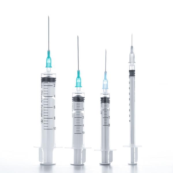 0.5ml,1ml,2ml,3ml,5ml,10ml Safety Auto Lock Destruct Syringe Auto Lock Disposable Syringes