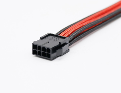 customized Braided Sleeved Extension cable PCIE Power Supply Extension Cable 300mm