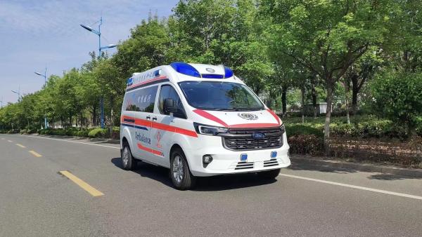 Distância entre o eixo dianteira e traseira móvel do carro 3610mm da ambulância da emergência do recipiente do hospital
